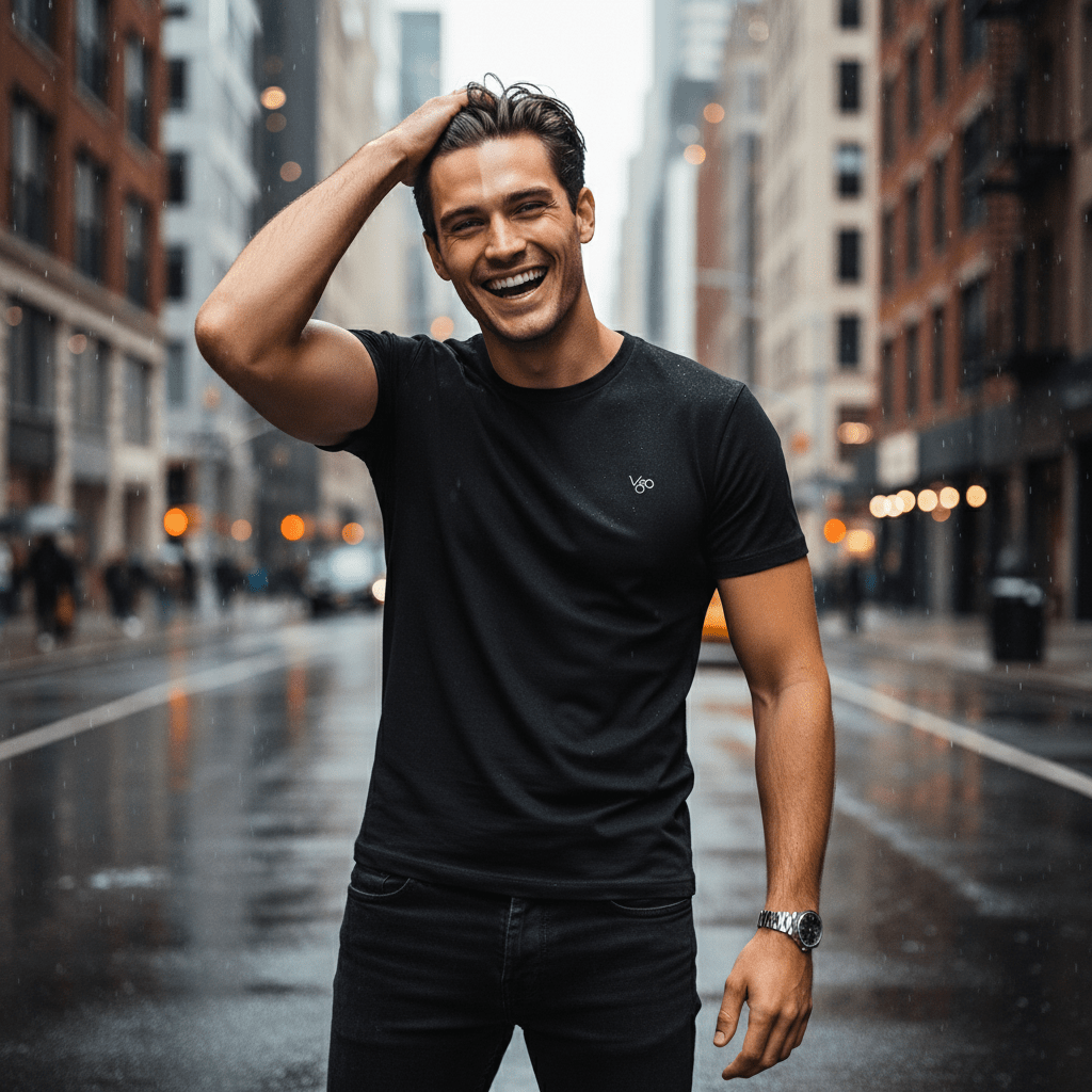 VGO T-Shirt in fibra di bambù unisex - VGO