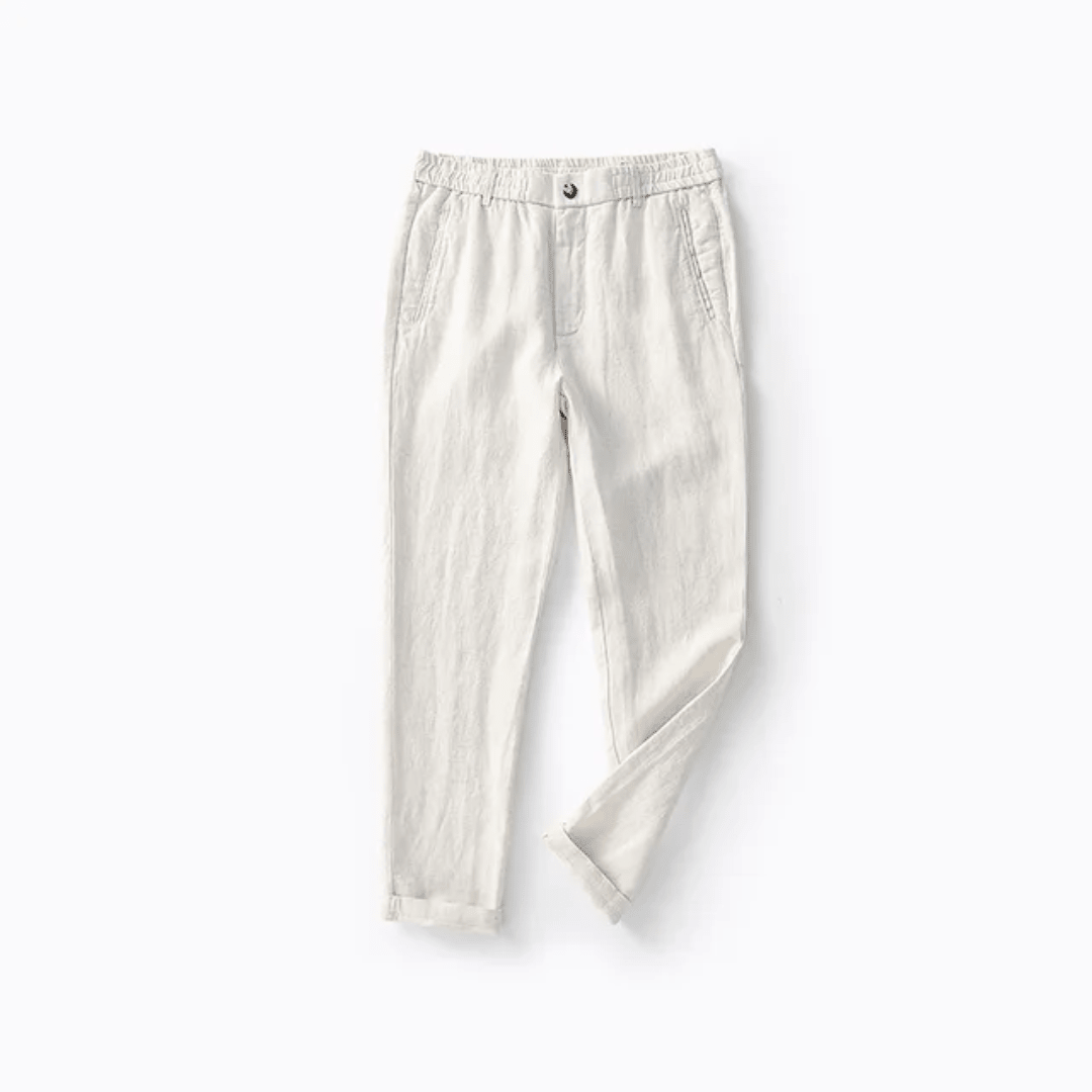 VGO Pantaloni in Lino Traspirante - VGO